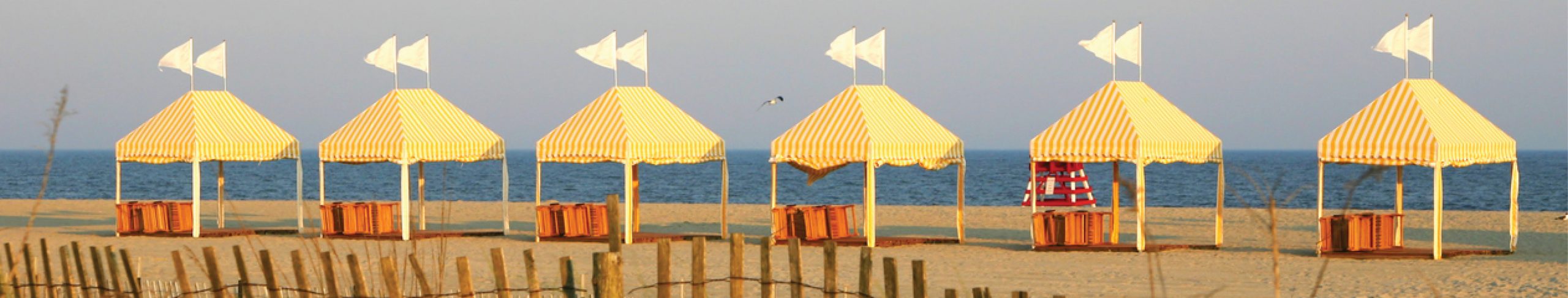 Cabanas on the beach